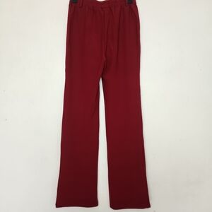 Red Straight-Leg Pants